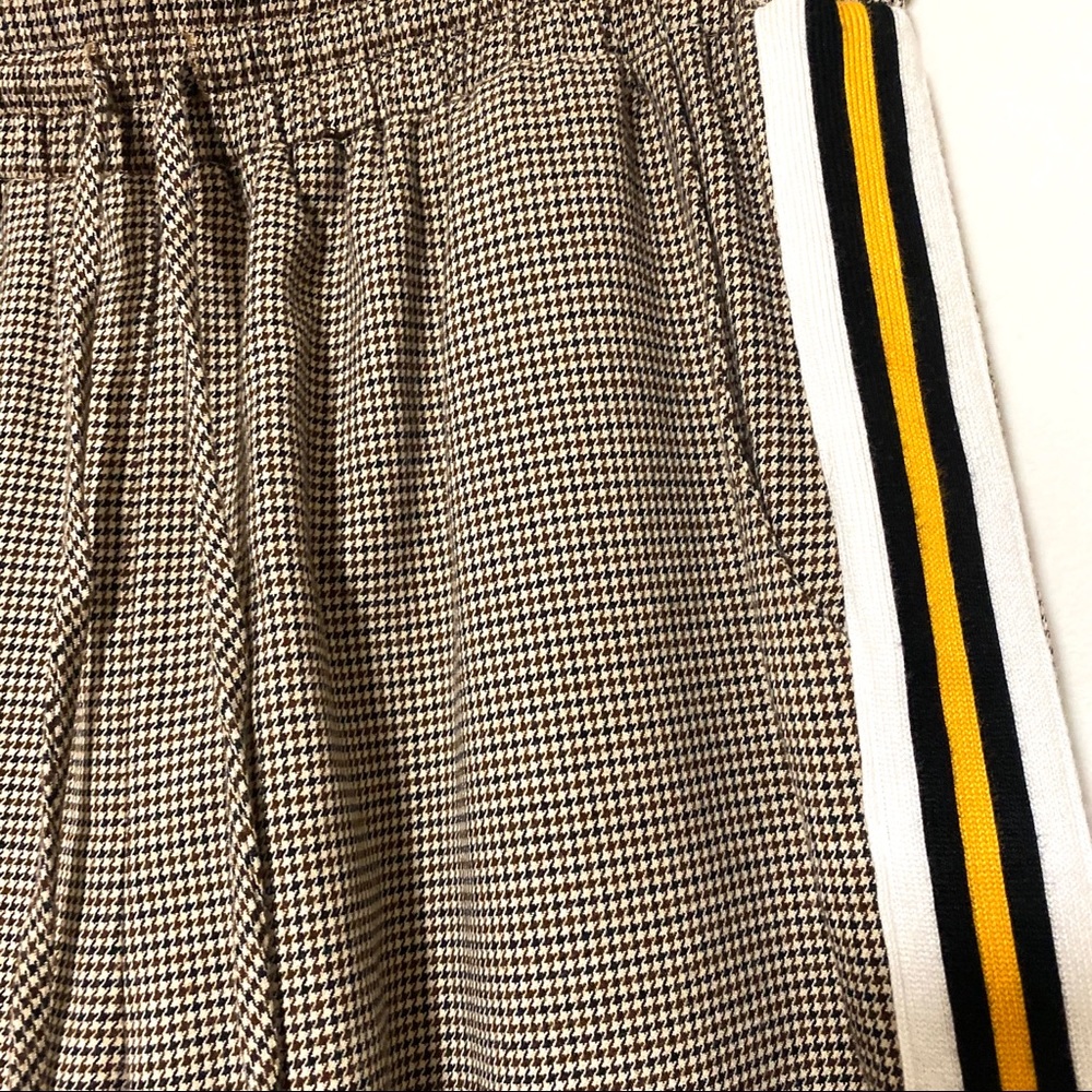 🛑SOLD🛑 Plaid jogger with racing stripe detail
